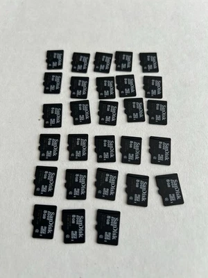 SanDisk 8GB 8G micro SD micro SDHC Flash Memory Data Card 28 each new - Image 1 of 2