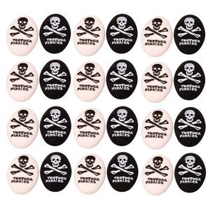 Pack of 24 pcs Tortuga Pirates Oval Synthetic Rubber Eraser Smooth Erasing Bulk - Picture 1 of 16