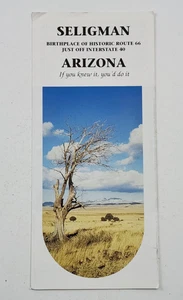 Arizona Seligman Route 66 Vintage Tourist Brochure Flyer 1989 - Picture 1 of 3