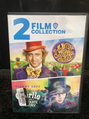 •2 FILM COLLECTION - Willy Wonka / Charlie and the Chocolate Factory  BRAND NEW! - Image 1 of 2