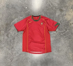 maglia calcio vintage Nike Portogallo rara grande rossa anni 2000 - Foto 1 di 5