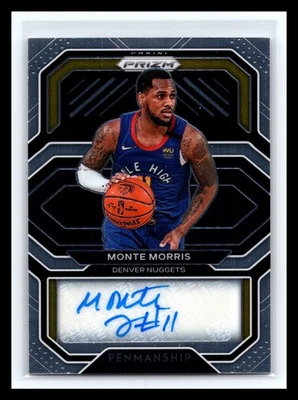 2020-21 Panini Prizm - Penmanship Monte Morris #PE-MON (AU) - Image 1 of 2