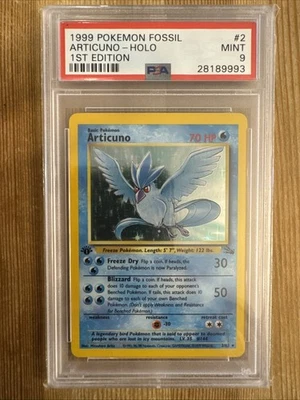 Articuno 1st Edition Holo Fossil 2/62 PSA 9 - Image 1 of 2
