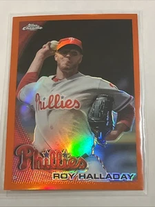 2010 Topps Chrome Orange Refractor Roy Halladay #64 HOF - Picture 1 of 2