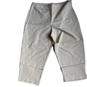 Women With control NWT Women’s Stretch pull on Crop Pants Size Medium Tan - Picture 1 of 6