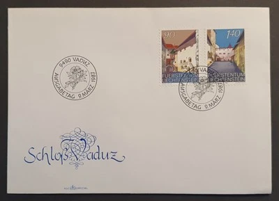 Liechtenstein Stamps 1987 Vaduz Views First Day Cover (w) - Image 1 of 2