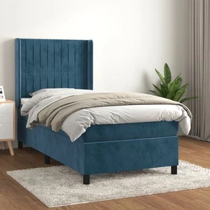 Vidaxl Boxspringbett Mit Matratze Hellgrau 140x190cm Samt Doppelbett Bett vidaXL - Bild 1 von 27