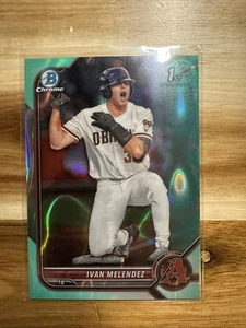 2022 Bowman Draft Chrome Aqua Lava Refractor /199 Ivan Melendez #BDC-29 - Picture 1 of 3