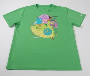 Run Disney Princess Half Marathon 2024 Short Sleeve Activewear Shirt Tiana Sz L - Picture 1 of 5