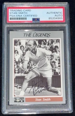 Stan Smith "Wimbledon US Open Champ" 1991 Net Pro Tennis Signed Rookie Card PSA - Image 1 of 3