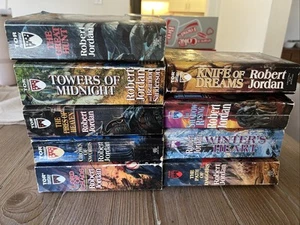 Vintage Wheel Of Time SeriesRobert Jordan Book Sanderson Lot Of 9 - Picture 1 of 24