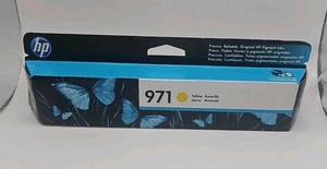 HP 971 Yellow Ink Cartridge Genuine New In Box SEALED Expiration date: Mar 2022 - Picture 1 of 3