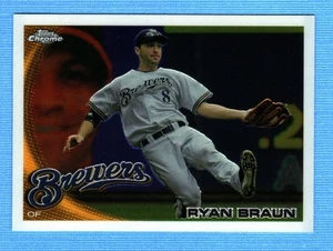 2010 Topps Chrome #137 Ryan Braun Milwaukee Brewers - Picture 1 of 1