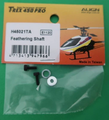 Align T-Rex 450 Pro Feathering Shaft HS45021TA Washer & Screw Used Japan YYG - Image 1 of 3