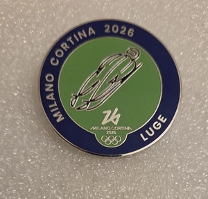MILAN CORTINA 2026 WINTER OLYMPIC LUGE PIN - Picture 1 of 1