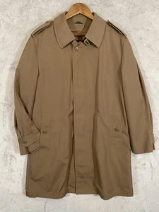 Vintage Oleg Cassini Trench Coat Men 38 Brown Thinsulate All Weather 90s Classic - Picture 1 of 13