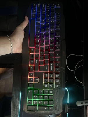 Redragon RGB Backlit Gaming Keyboard - Image 1 of 3