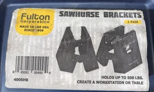 Fulton 2 Zoll H x 4 Zoll W Sägebockhalterungen 300 lb. kapazität schwarz 1 Stück - Bild 1 von 4
