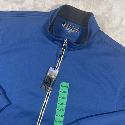 Chaqueta de golf Pebble Beach Performance cremallera completa para hombre XL azul nueva con etiquetas Foto 1 de 4
