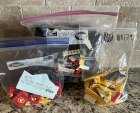 Lego City Lot Incomplete 60141, 60179, 60215 Police Station, Fire, Helicopter