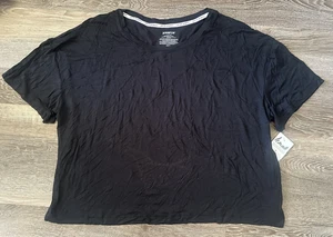 Camiseta Joyspun Manga Corta Elástica Viscosa Spandex Negra Para Mujer XL 16-18 - Imagen 1 de 3