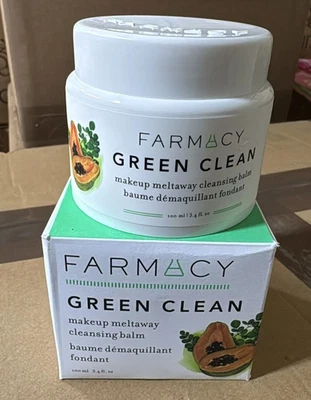 Farmacy Green Clean Makeup Remover Balm 3.4 oz (100mL) - Natural Cleanser - Image 1 of 4