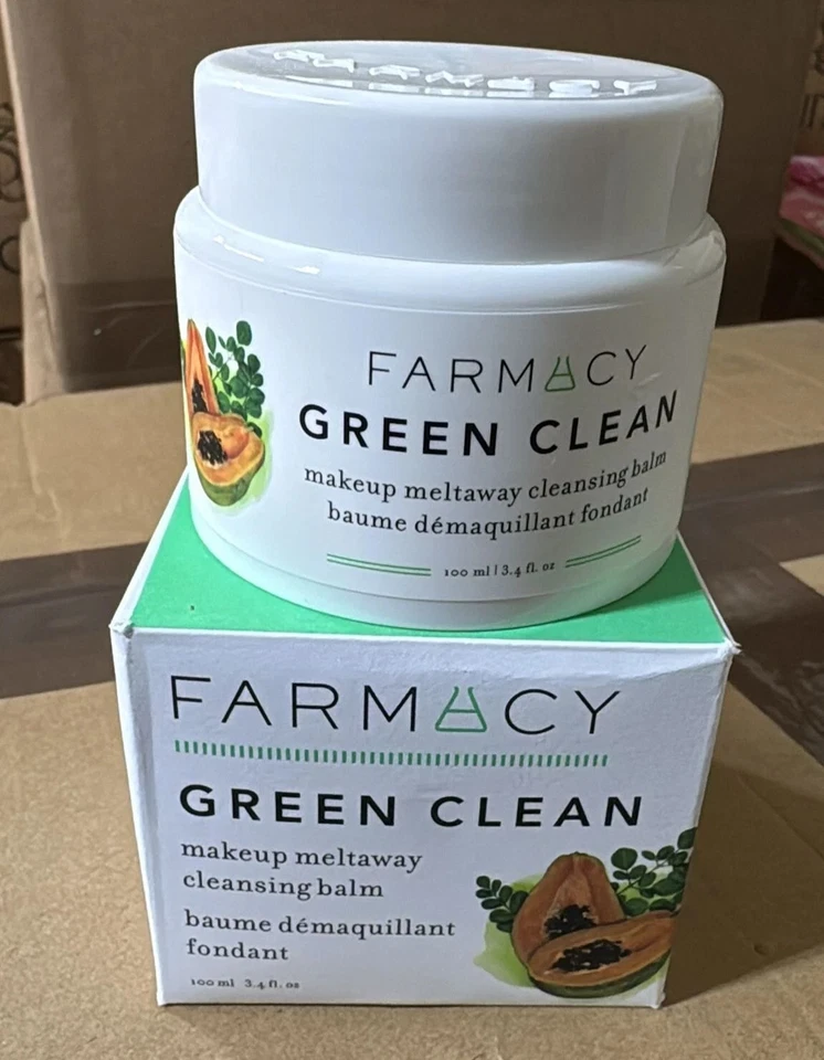 Farmacy Green Clean Makeup Remover Balm 3.4 oz (100mL) - Natural Cleanser - Image 1 of 4