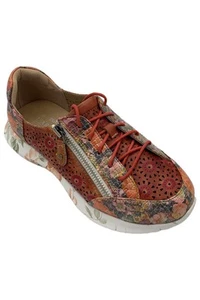 Spring Step L'Artiste Women's Jazzie Sneaker Red Multi - Picture 1 of 3