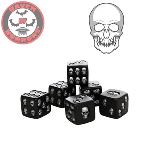 Dados de cráneo de gran tamaño (juego de 6) - Imagen 1 de 1