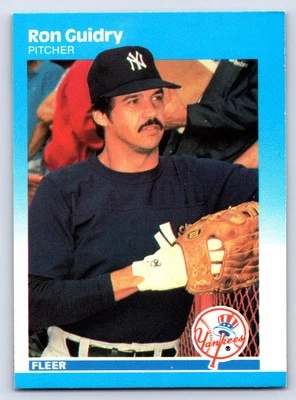 Ron Guidry 1987 Fleer #100 New York Yankees Baseball Card - Image 1 of 2