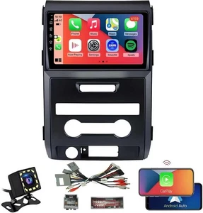 Ford F150 2013 2014 Radio Upgrade 9 inch GPS CarPlay Android Auto WiFi Camera - Picture 1 of 6