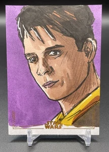 Topps Star Wars 1/1 Sketchkarte Veronica Louro handsigniert Goldfolie - Bild 1 von 2