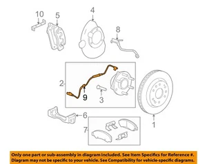GM OEM 99-14 Avalanche Front Suspension Brake Components-Abs Sensor 84356647 - Picture 1 of 2