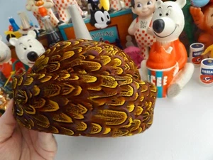 VINTAGE Woman's 1940s Feather Pillbox Hat High Style 40s Excellent Condition - Picture 1 of 12