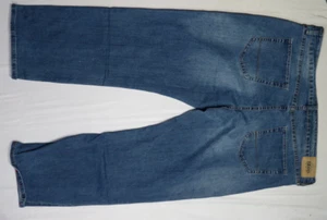 IZOD MENS BLUE JEANS 40X30 RELAXED FIT COMFORT STRETCH COTTON DENIM STONEWASH - Picture 1 of 2