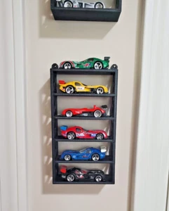 5 Pack - 6 Car Hot Wheels or Matchbox Compatible Wall Mount Display Tower - Picture 1 of 7