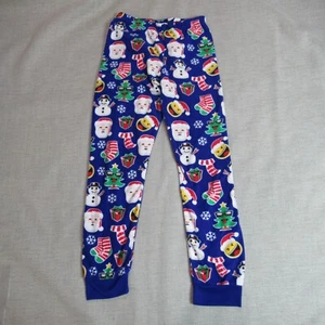 Childrens Place Pajama Pant Kids XL Blue Emoji Christmas PJ Jammies Lounge Sleep - Picture 1 of 11