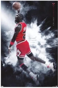 Michael Jordan Burst 22x34 Poster By Trends 23327 - Picture 1 of 2