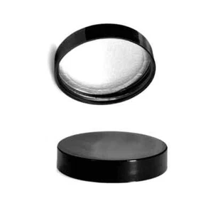 70-400 Black Silver Lined Jar Caps - Picture 1 of 2