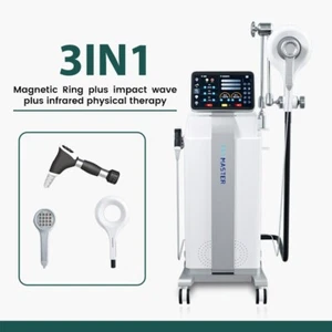 3 In1 Shockwave Pain Relief Physical Theray Infrared EMTT Physio Magneto Machine - Picture 1 of 24