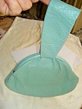 FREEDEX  SINGLE HANDLE CLUTCH PURSE   VINTAGE 1960s  REAL LEATHER