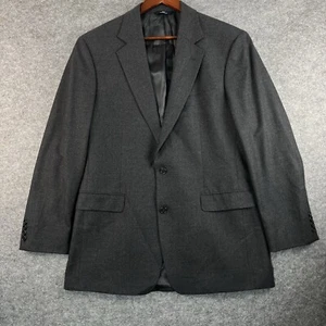 Vtg Brooks Brothers Wool Blazer Men’s 42 LG Gray Sport Coat Suit Jacket Stretch - Picture 1 of 15