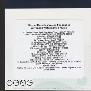 west Memphis voices for justice cd promo Henry Rollins Eddie Vedder bob Dylan - Picture 1 of 1
