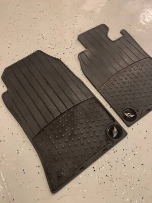 2007-2013 Mini Cooper Clubman S Front Only Rubber Floor Mats R55 R56  07 08 13 - Image 1 of 4