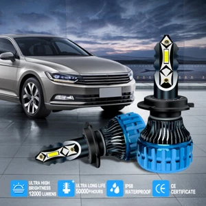 Fit For VW Golf 2013-2017 LED Headlight Bulbs H7 Super Bright 300W - Picture 1 of 12