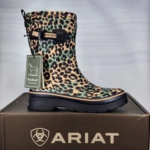 Size 9 - Ariat Kelmarsh Mid - Waterproof - Leopard Camo - Womens - Picture 1 of 9
