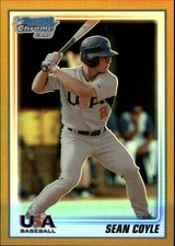 2010 Bowman Chrome 18U USA Baseball Gold Refractors #18BC4 Sean Coyle /50