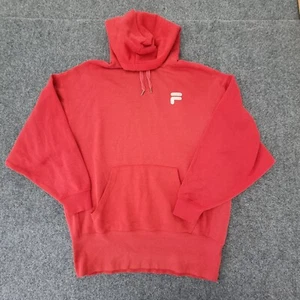 Fila Jumper mens XSMALL red Long Sleeve Pullover hoodie fleece Size XS - Picture 1 of 12