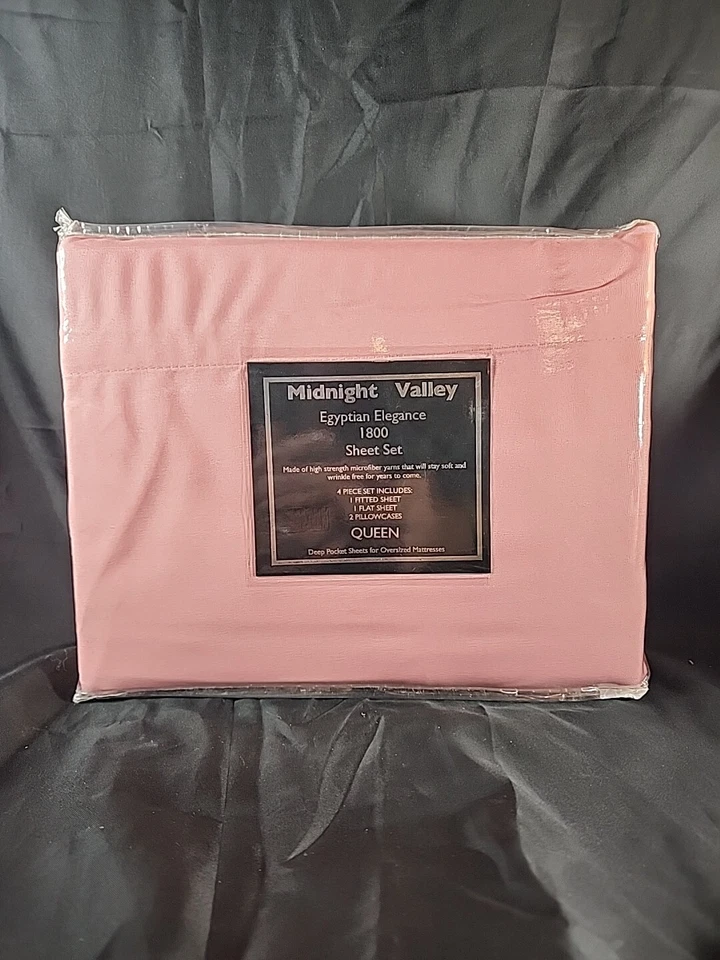 Midnight Valley Egyptian Elegance 1800 King Deep Pockets 4pcs White Sheet Set