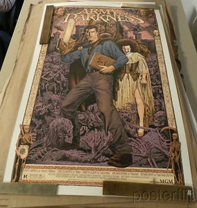 Army of Darkness Purple Variant Screenprint Poster xx/60 Chris Weston Skuzzles - Picture 1 of 6